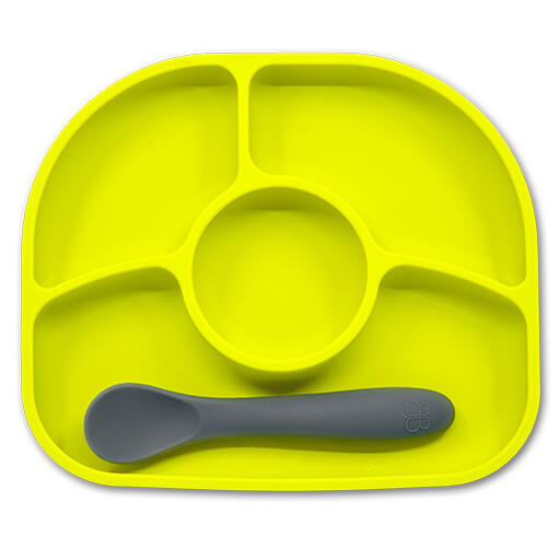 Yümi: Silicone Plate & Spoon Set || Yümi: Ensemble d'assiette et de cuillère en silicone